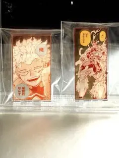 ヒロアカ原画展 名言アクリルバッジコレクション ホークス　エンデヴァー