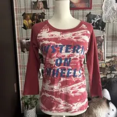 ヒステリックグラマー★希少アメ車総柄7分袖ラグランTシャツ Y2K 90s