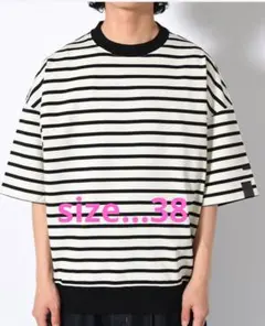 25ss MINEDENIM Big Nosleeve Border T-SH - メルカリ