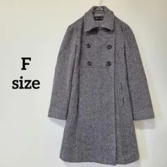 ボールジィ☆コート ヘリンボーン ツイード トゥモローランド Aライン 日本製