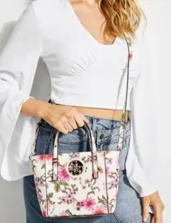 GUESS OPEN ROAD MINI TOTE FLORAL 2Way ■のサムネイル