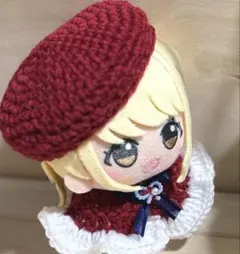 ちびぐるみ用　サンタ風　ポンチョ+帽子　セット