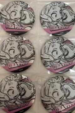 僕のヒーローアカデミア デコレクション缶バッジ 麗日お茶子 6個セット