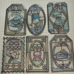 ステンドグラス風シール 6枚セット