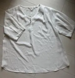 GLACIER ハニーズ　ホワイト 白　半袖M シャツ　ブラウス　カットソー