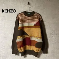 90s vintage ケンゾー ニットトップス フラワー ジャガード 総柄 90s vintage ケンゾー ニットトップス フラワー ジャガード 総柄
