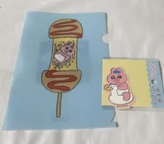 おぱんちゅうさぎ　クリアファイル　キディランド　ノベルティ　ダイカットステッカー