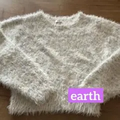 earth music&ecology ファー風ニット