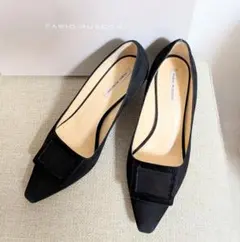 未使用級✨ ファビオルスコーニ フラットパンプス エナメル ストラップ