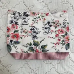 Disney ミッキー＆ミニー 花柄 トートバッグ