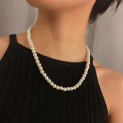 パール ネックレス 8mm 新品 冠婚葬祭 フォーマル シンプル 上品 清楚