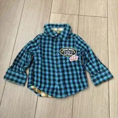 BABY DOLL チェック柄シャツ 95cm未満 リバーシブル