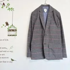 GAP /メンズ グレンチェック 厚手テーラードジャケット ウール混 Sのサムネイル