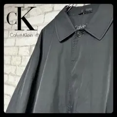 Calvin Klein カルバンクライン ステンカラーコート コットンナイロン