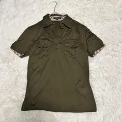 美品✨️BURBERRY バーバリー スキッパー ポロシャツ チェック サイズ2のサムネイル