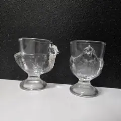 Arcoroc アルコロック　ガラス製 エッグスタンド2個