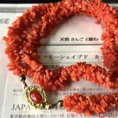 赤珊瑚風 ネックレス ヴィンテージ パリクリニャンクール蚤の市購入品 