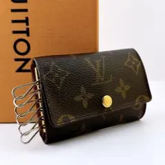 【良品】ルイヴィトン モノグラム ミュルティクレ6 ブラウン キーケース
