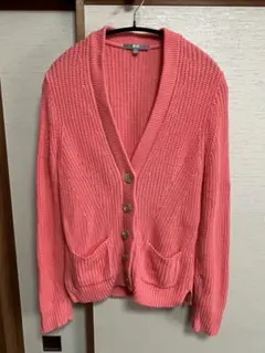ピンク ニットカーディガン Mサイズ　ユニクロ　UNIQLO