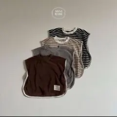 minirobe terry soft vest / beige border