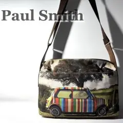 ポールスミス ミニクーパー マルチストライプ ショルダーバッグ ファスナー付き