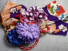 髪飾り 花飾り付き ヘアアクセサリー