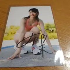 笹岡郁未さん　DVD特典　サイン入り写真　ミスFLASH