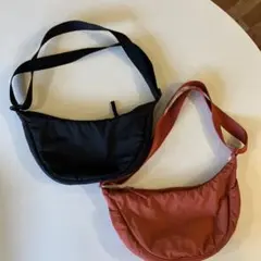今日のみ値下げ！ショルダーバッグ ブラック オレンジ 2色セット