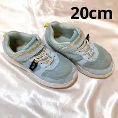 即購入OK✨【20cm】キッズ 女の子 水色 通学 内ズック