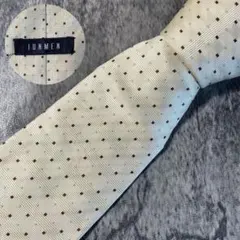 AN425 JUN MEN オフホワイト シルク ネクタイ