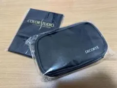 コスメデコルテ　ノベルティ　ブラックポーチ　ミラー　セット