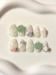 【現品】ネイルチップ ウィッシュコア フレンチガーリー バレエコア