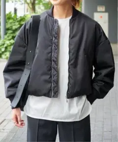 定価49,500円TICCAティッカショートMA-1ブラツクスピック＆スパン