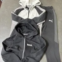 PUMA フード付きジャージセットアップ&BALR.パーカー　140
