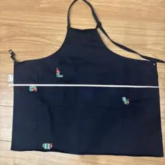 ネイビー はらぺこアオムシ刺繍 エプロン