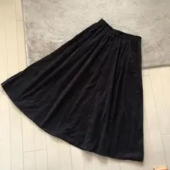 タイムセール☆LOGOS DAYS コットン100%コーデュロイロングスカート