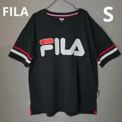 FILA フィラ 半袖Tシャツ S 黒 ロゴ入り レディース 女の子