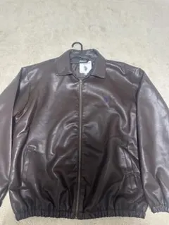 U.S. POLO ASSN. ブラウンレザージャケット M