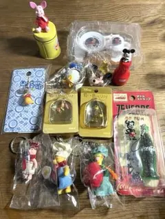 全12点Disney ミッキー くまのプーさん キーホルダー その他まとめセット