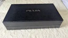 PRADA 黒 レザー風 長財布ボックス