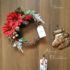 ＊オトナ可愛いX'masリース＊玄関リース秋リースクリスマスリース