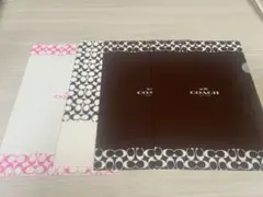⚠️4/28まで販売 coach コーチ クリアファイル 4枚セットのサムネイル