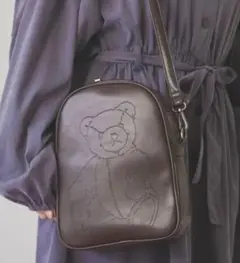 人気 merry jenny くま ショルダーバッグ ガーリー ブラック 量産