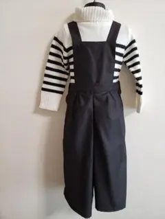 90～100 サロペット　ガウチョパンツ　黒 15