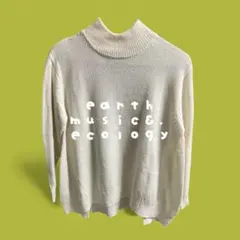 earth music & ecology タートルネックセーター アイボリー