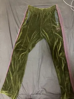 ニードルス　ピンク　ベロアストライプ パンツ Needles 新品 ニードルズ NEEDLES H.D. Track Pant Poly Smooth