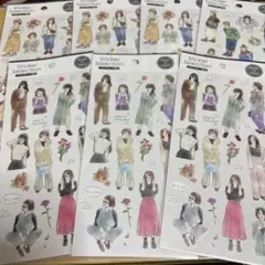 人物sticker selectionまとめ売り