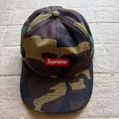 Supreme 迷彩キャップ レザー調バックストラップ Supreme 迷彩柄 ワークキャップ - メルカリ