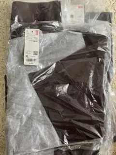 UNIQLOダークブラウン ショートシャツ ワイドパンツ セット　新品未使用