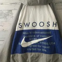 希少サイズ☆ナイキ 両面刺繍 ビッグプリント フード付 ナイロンジャケット 3L